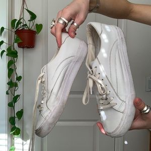 WHITE LEATHER MADEWELL SNEAKERS